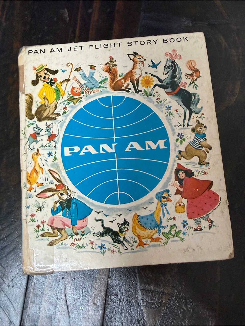 Vintage Pan Am Jet Flight Story Book Johnny Appleseed Childrens Books 1967